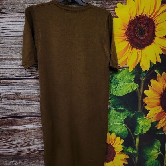 R&K Originals sweater dress brown Knitted large pullover Pre-owned - Picture 3 of 4